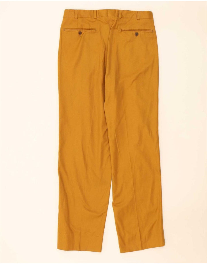 Vintage męski garnitur zapinany na 2 guziki IT 48 Medium W32 L32 Żółta bawełna
