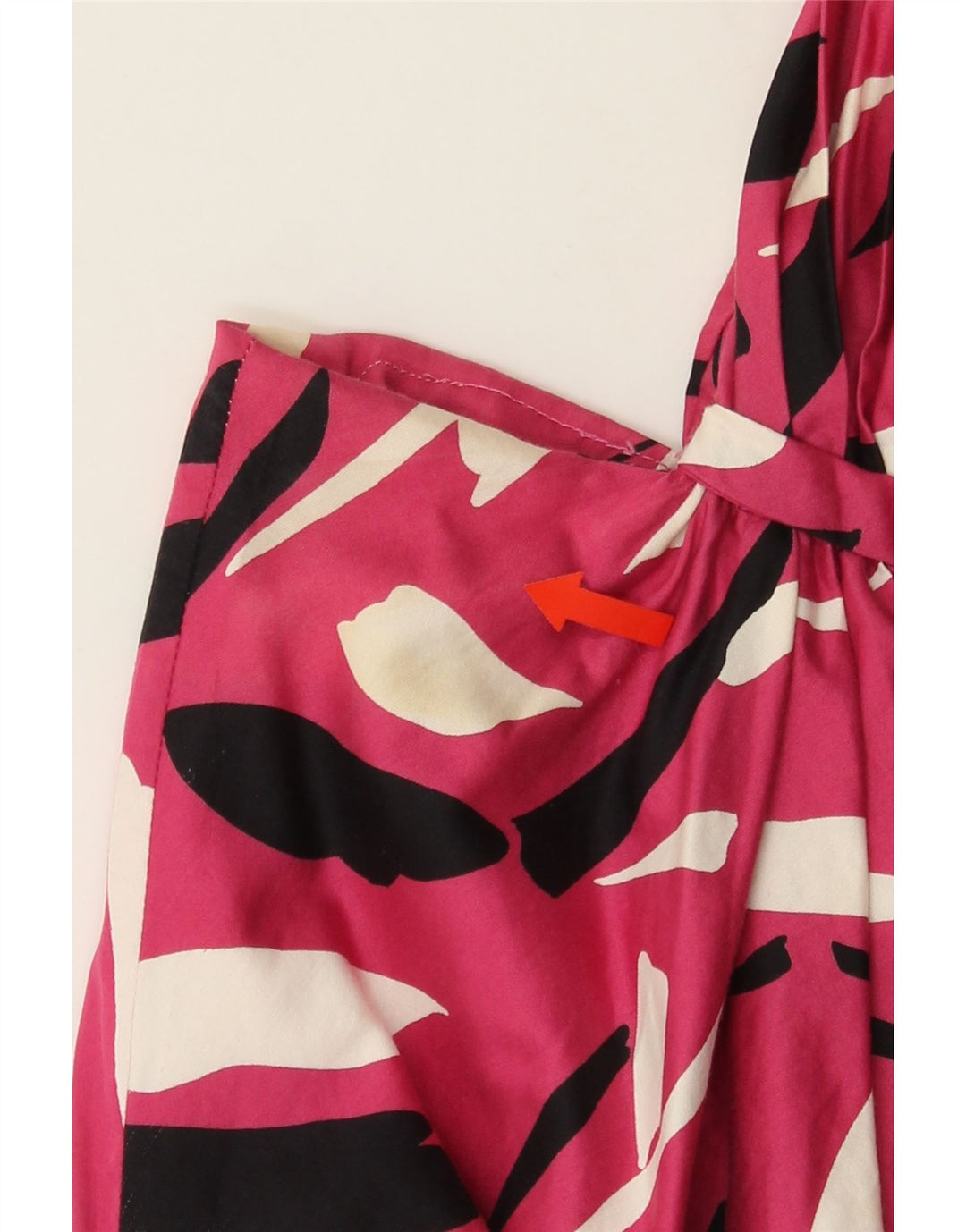 LUISA SPAGNOLI Womens One Shoulder Dress UK 12 Medium Pink Vintage Luisa Spagnoli and Second-Hand Luisa Spagnoli from Messina Hembry 