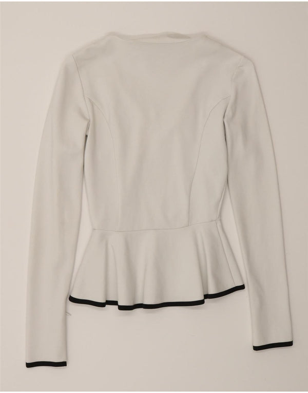 Damska marynarka Armani Exchange UK 6 XS Biała wiskoza
