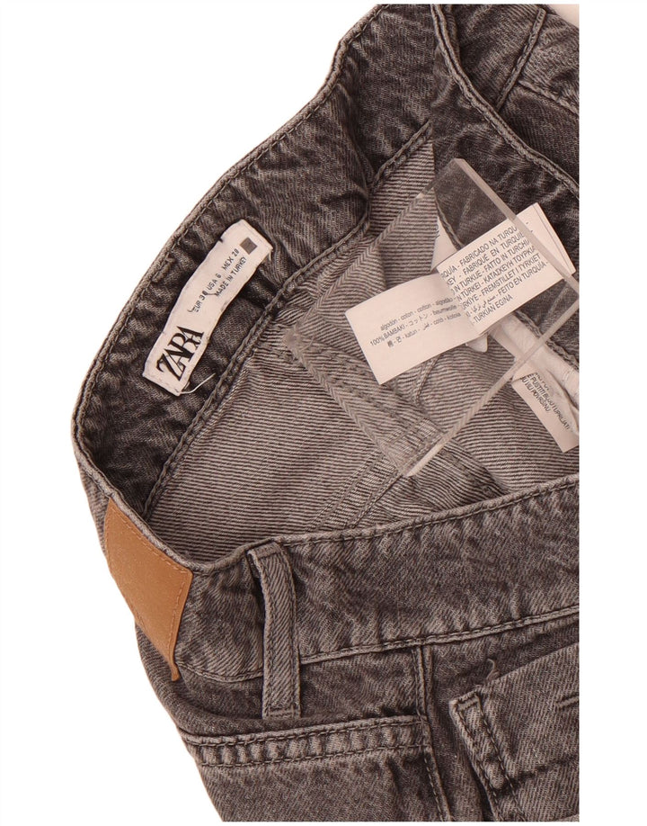 Damskie proste dżinsy Zara EU 38 Small W28 L27 Szara bawełna