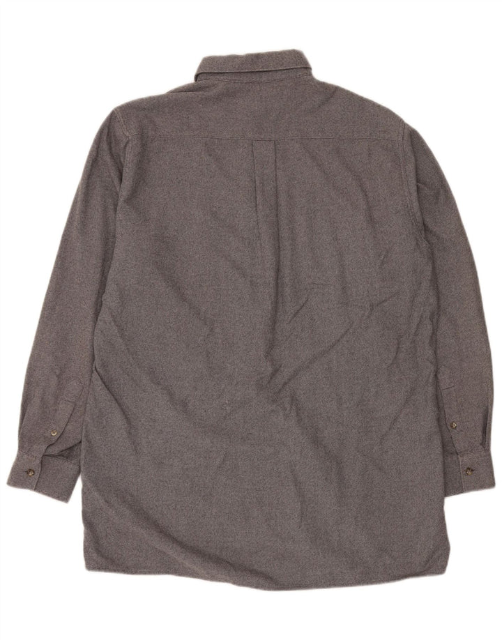 Męska koszula flanelowa Diadora, duża, szara, bawełniana
