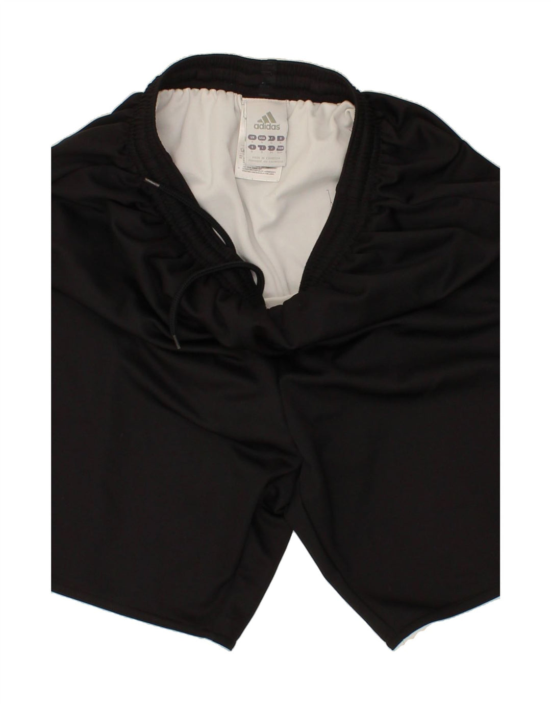 ADIDAS Mens Sport Shorts Small Black Polyester Vintage Adidas and Second-Hand Adidas from Messina Hembry 