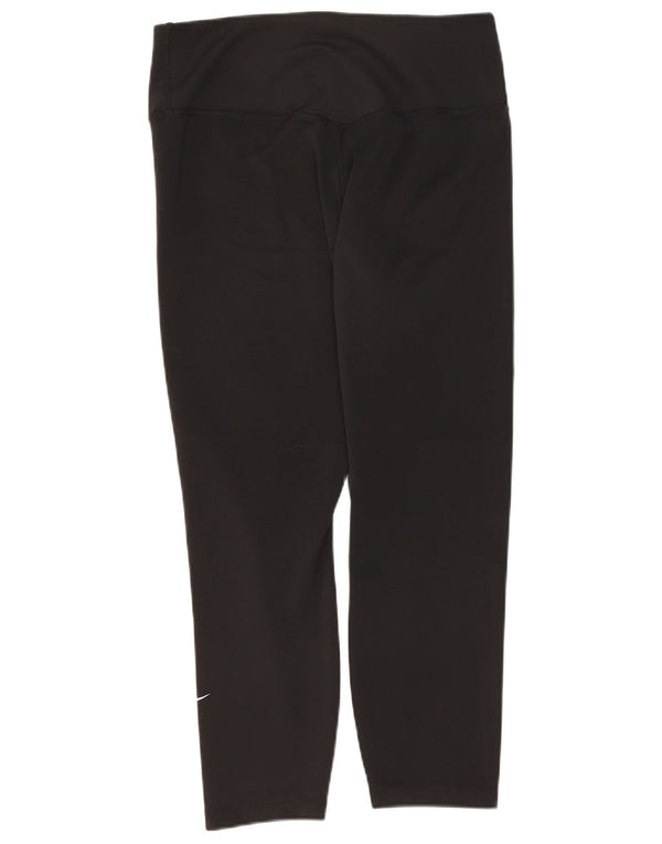 Damskie legginsy Nike Dri Fit UK 12, średnie czarne