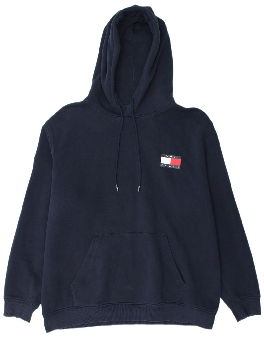 Męski sweter z kapturem TOMMY HILFIGER 2XL, granatowy, bawełniany