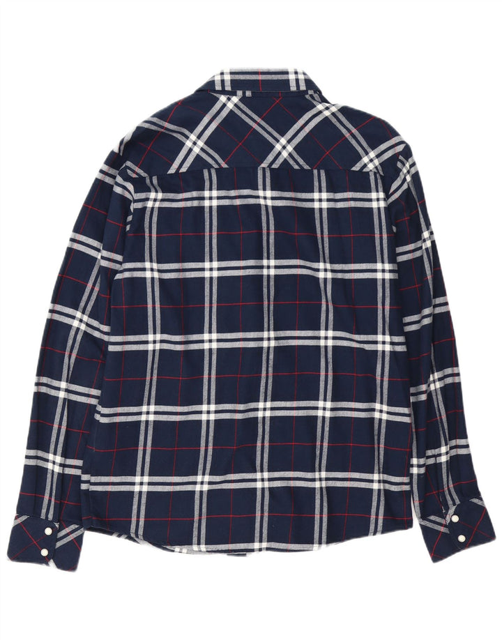 Koszula flanelowa męska Carhartt, duża, bawełniana w granatową kratę