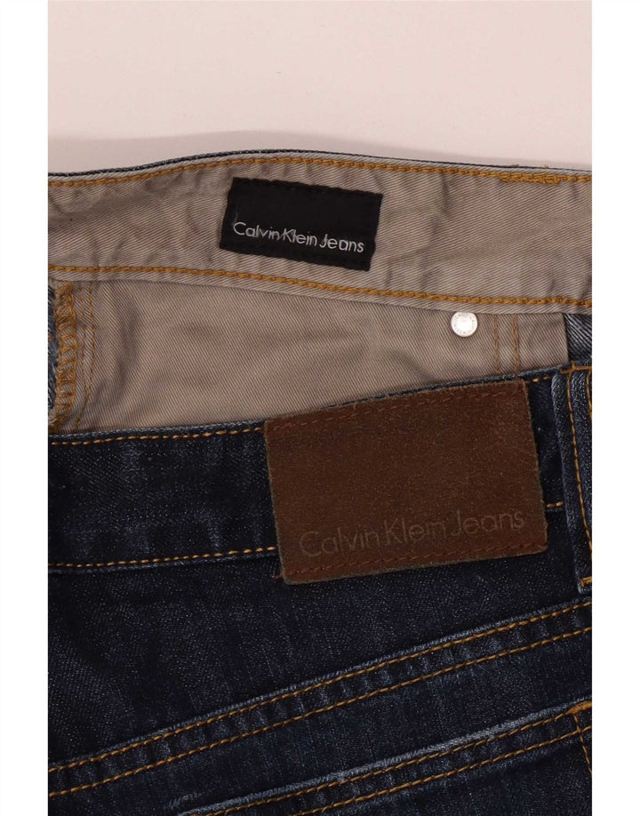 Damskie jeansy Calvin Klein Straight W33 L31 Granatowe
