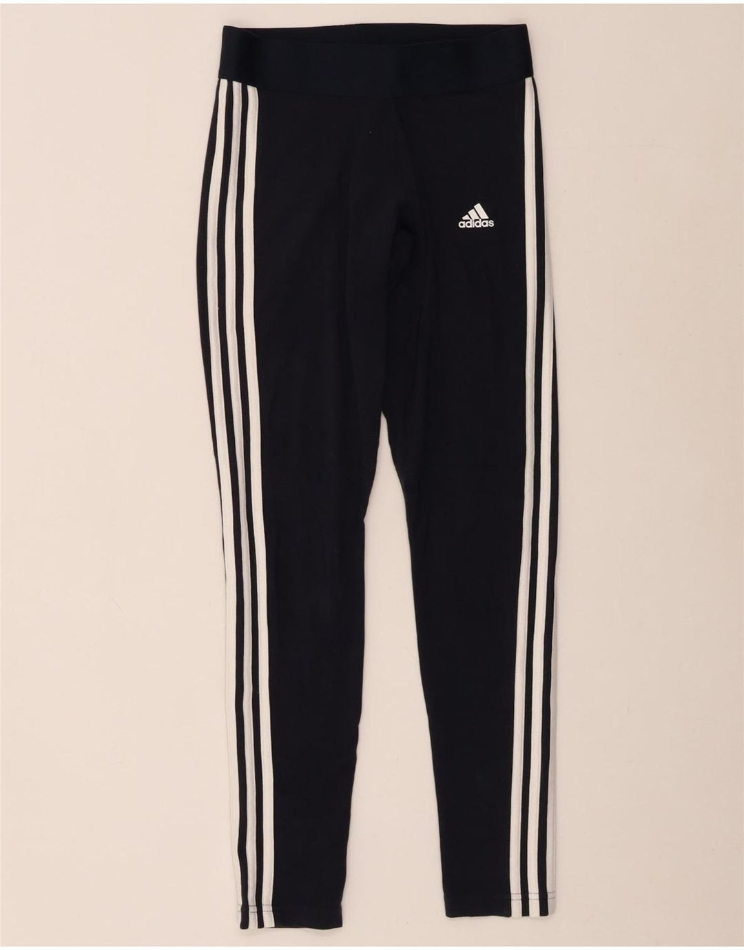Legginsy Damskie Adidas UK 8/10 Małe Granatowe Bawełniane