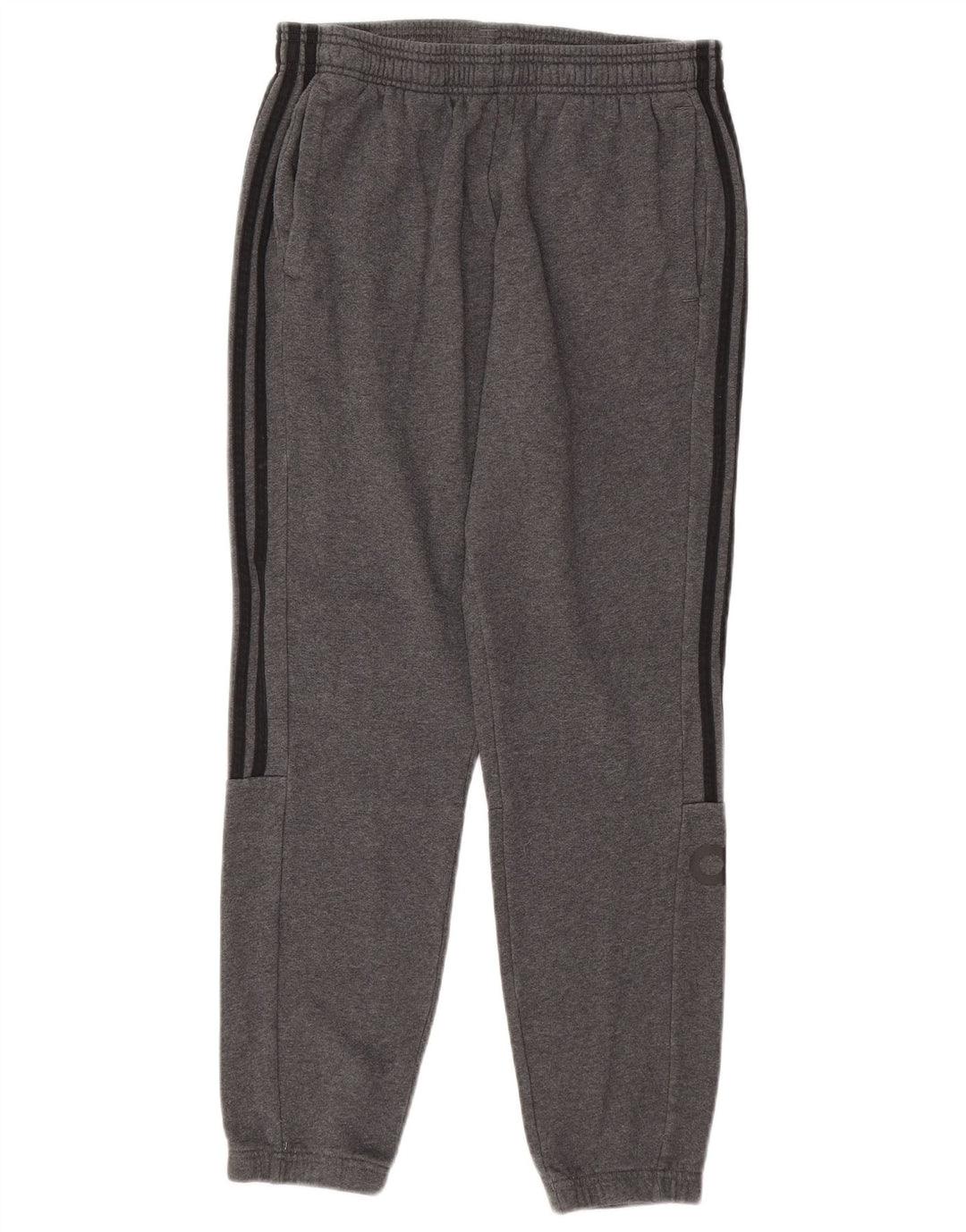ADIDAS Mens Graphic Tracksuit Trousers Joggers Medium  Grey Cotton