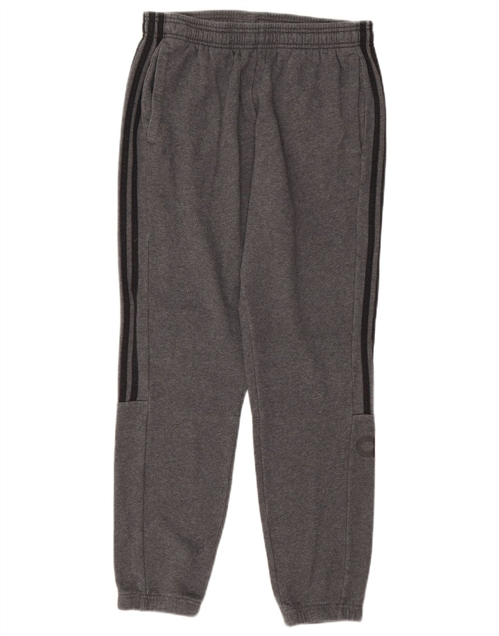 ADIDAS Mens Graphic Tracksuit Trousers Joggers Medium  Grey Cotton