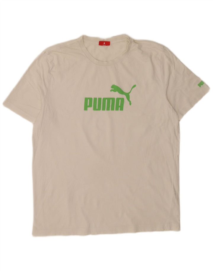 Męski T-shirt Puma z grafiką, duży, biały