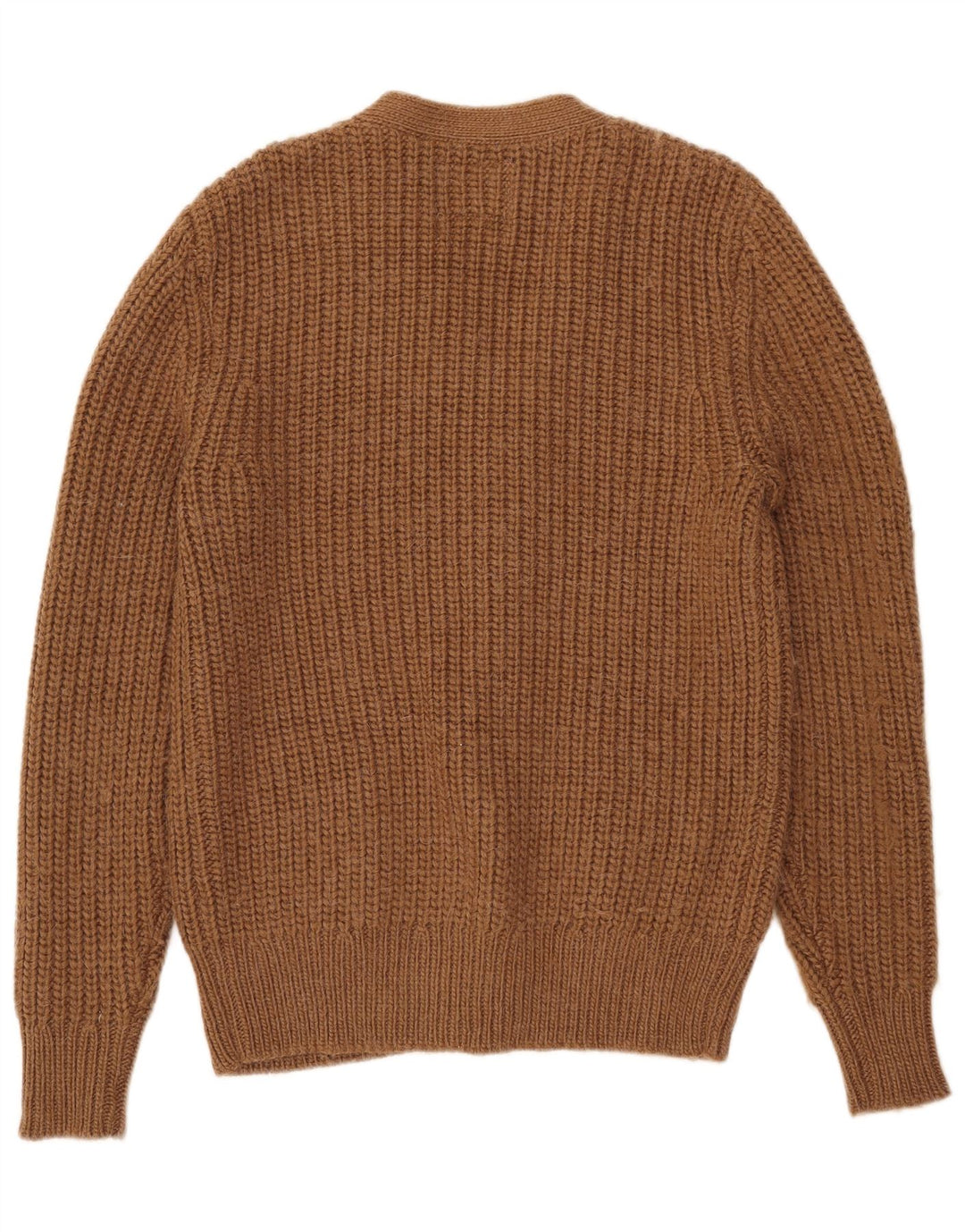 Męski sweter rozpinany All Saints, średni brąz, akryl