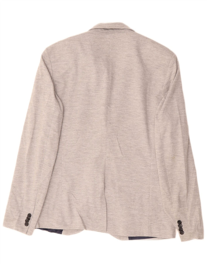 Męska marynarka Zara zapinana na 2 guziki UK 42 XL, szary poliester