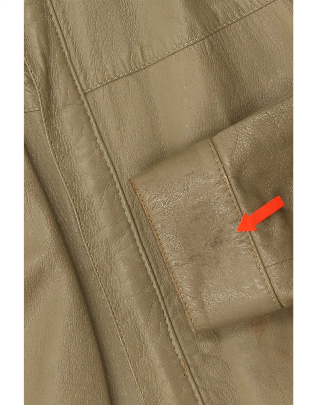Vintage męska kurtka skórzana UK 38 Medium Khaki