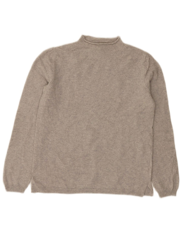Sweter damski Massimo Dutti z golfem UK 10 Small, szara wełna