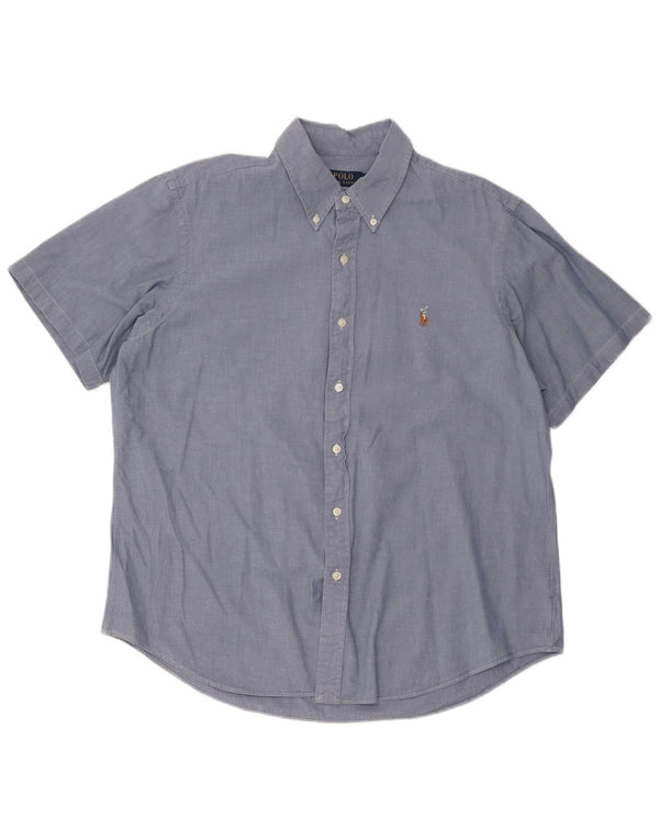 Koszulka męska Polo Ralph Lauren z krótkim rękawem XL, niebieska, bawełniana