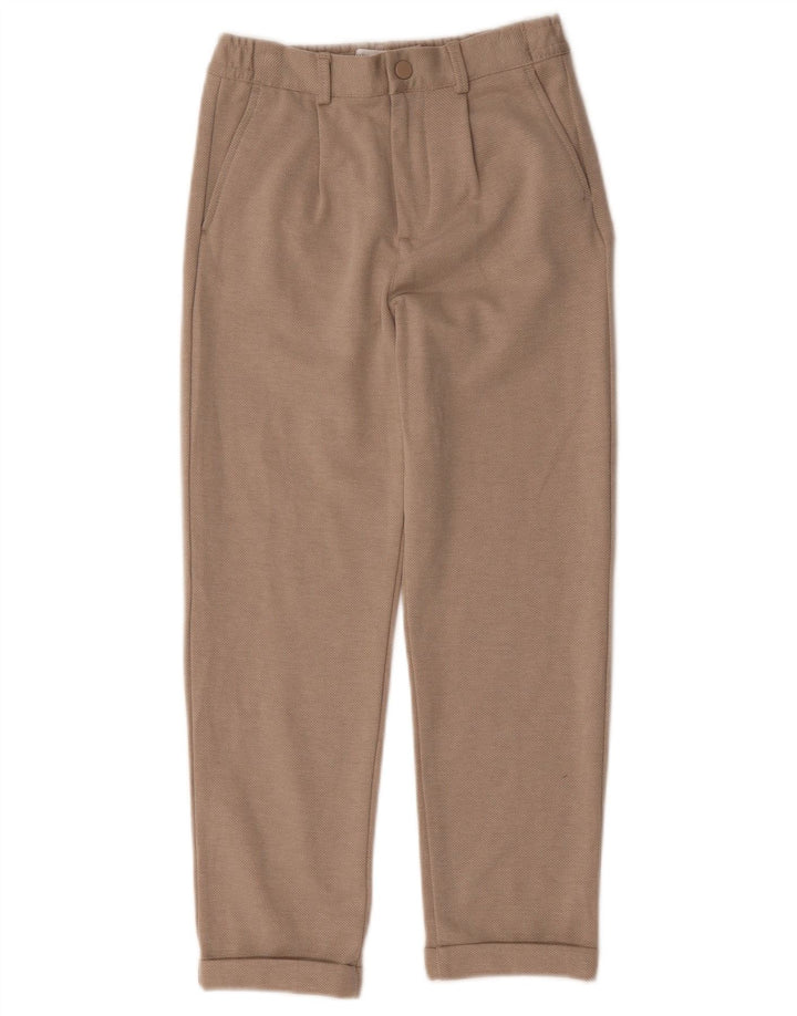 Spodnie chino chłopięce Zara 9-10 lat W26 L23 beżowy poliester