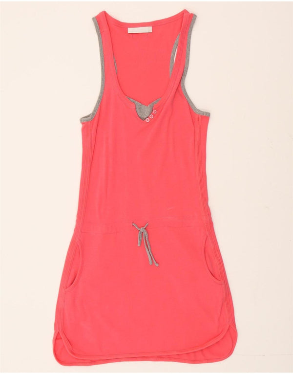 Damska sukienka T-shirt bez rękawów Champion UK 12 Średni różowy bawełna