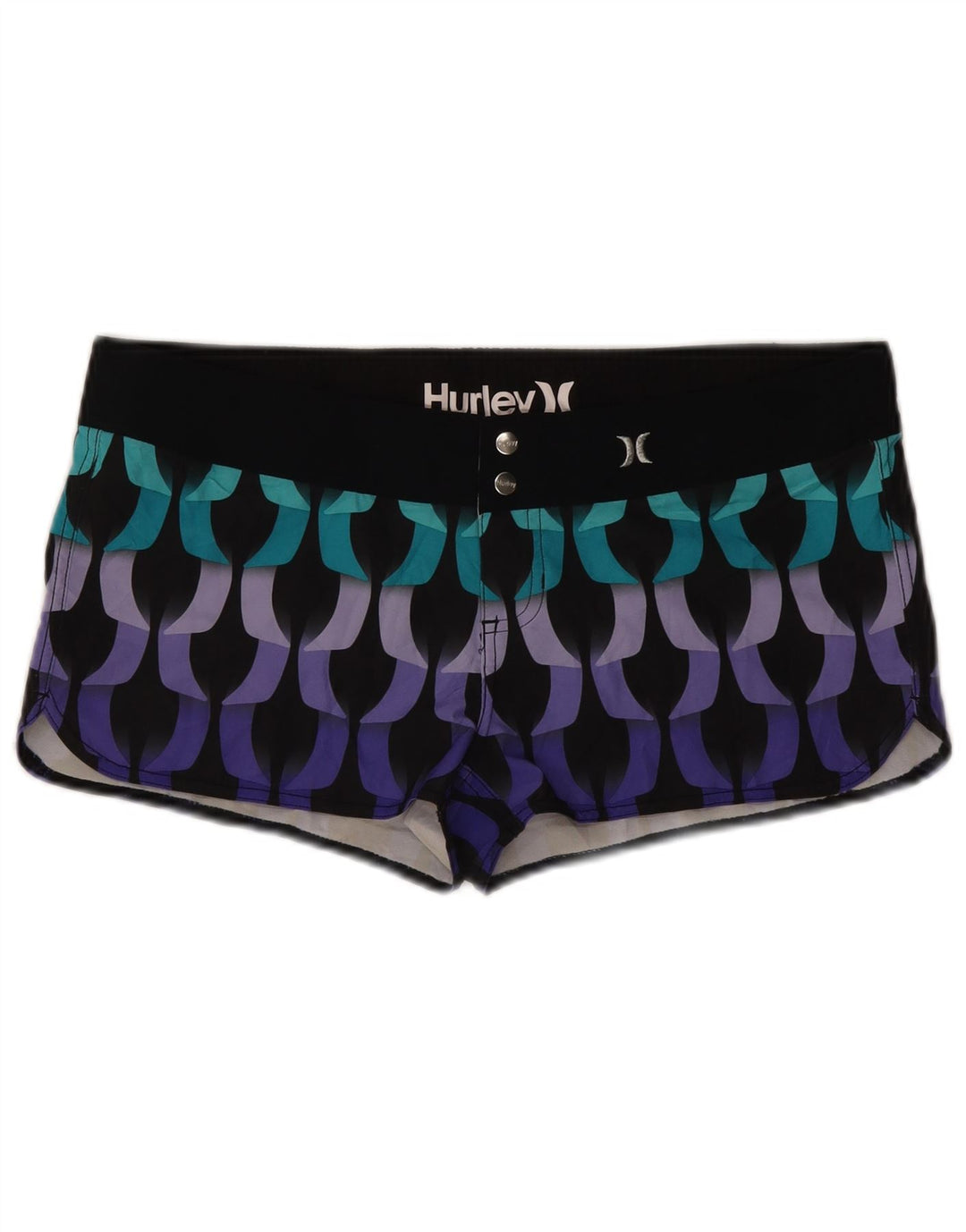 Damskie szorty Hurley US 10 Large W34, wielokolorowe, geometryczne