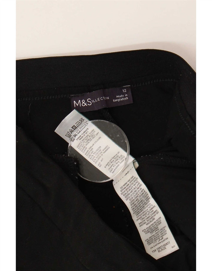 Damskie spodnie garniturowe Marks & Spencer UK 12 Medium W32 L25 Czarne