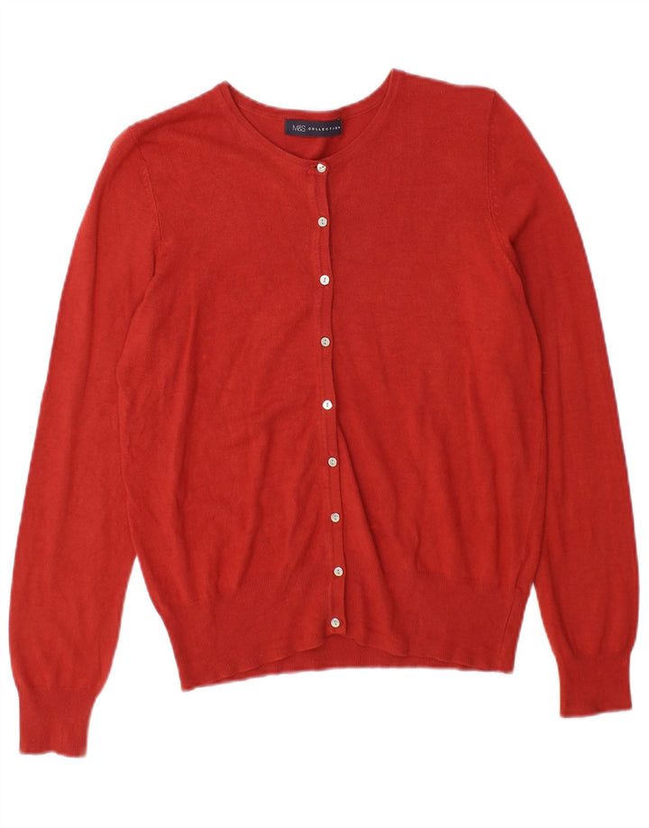 Sweter damski Marks & Spencer UK 12, średni czerwony, wiskoza