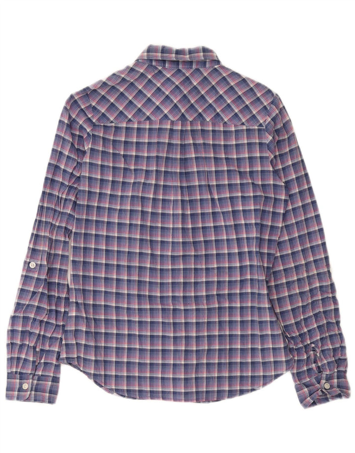 Koszula damska Tommy Hilfiger UK 14, bawełniana w średnią niebieską kratkę