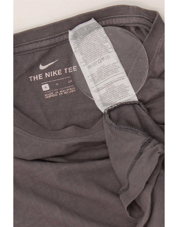 Męski T-shirt Nike Regular Top, mały, szary, bawełniany