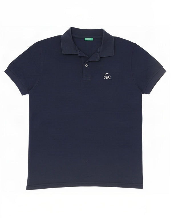Koszulka polo chłopięca Benetton 13-14 lat, 3XL, granatowa, bawełniana