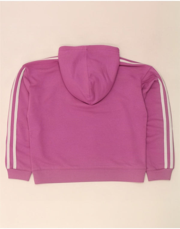 Damska bluza z kapturem Adidas Oversized UK 12/14 Średnia różowa bawełna