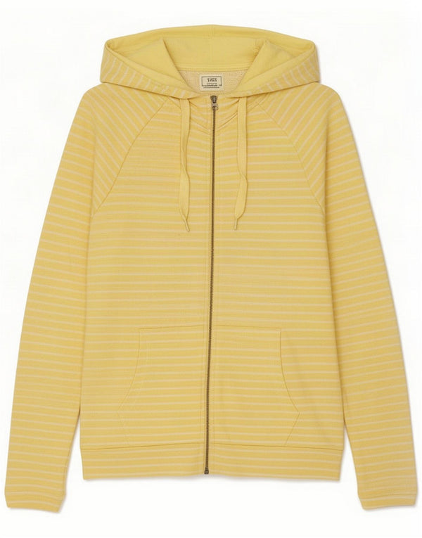 Damski sweter z kapturem i zamkiem Mountain Warehouse UK 14, duże, żółte paski