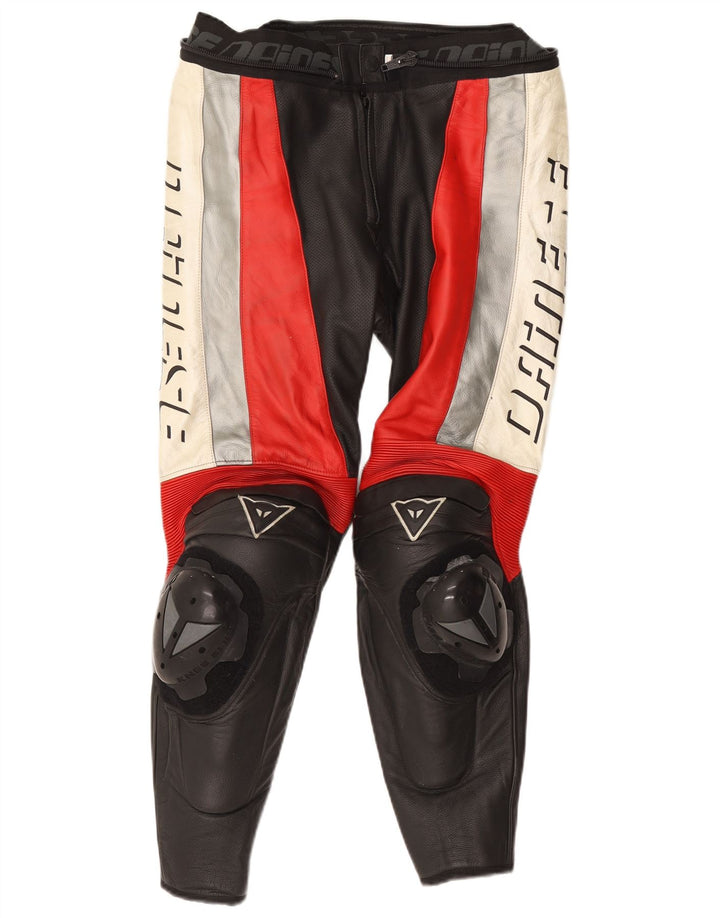 Dwuczęściowy zestaw graficzny męski Dainese Rozmiar 50 Mały W34 L28 Czarny Biker