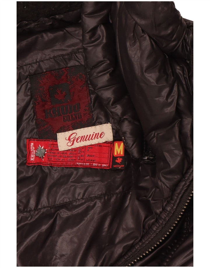 Damski płaszcz ocieplany KHUJO UK 12, średni czarny nylon