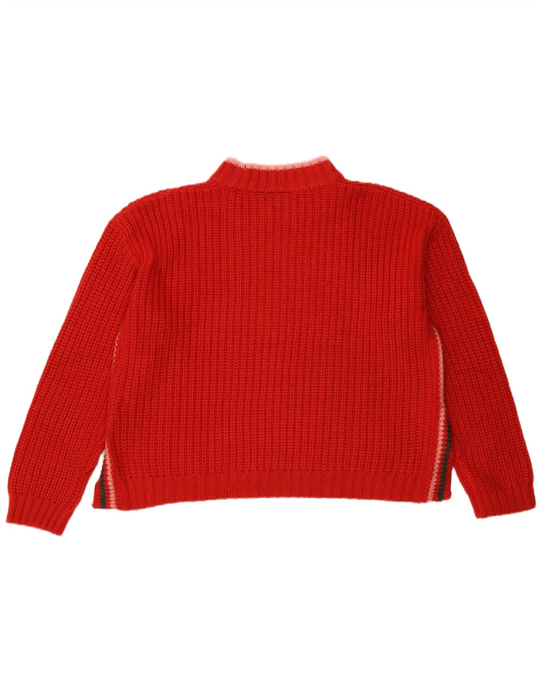 Damski sweter Ellesse Crop Oversize z golfem UK 10 Small Red