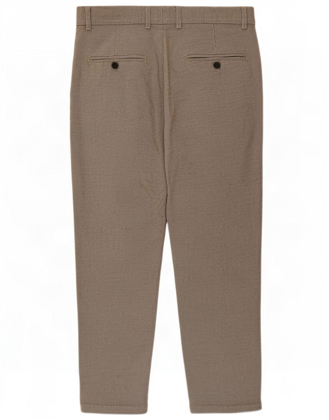 Męskie krótkie spodnie chino Zara, średnie W31 L24, brązowa pepitka