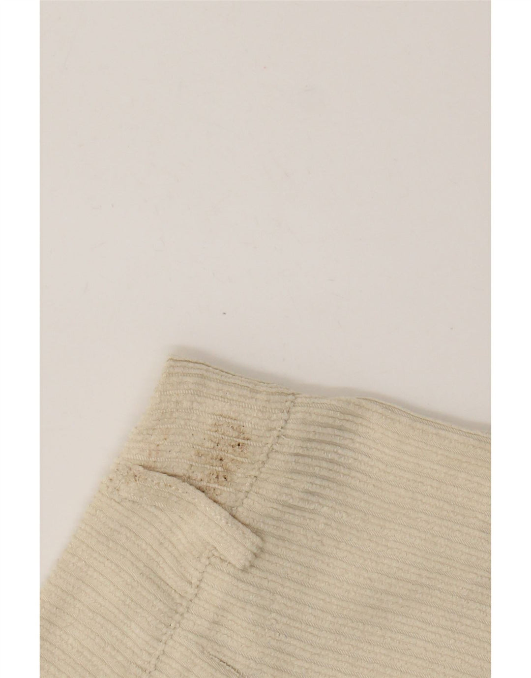 Damskie sztruksowe spodenki Benetton UK 12 Medium W28 Beżowy poliester
