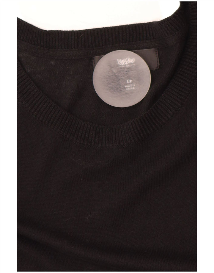 Damska sukienka sweterkowa MOSSIMO z rękawem 3/4 UK 10, mała, czarna, bawełniana