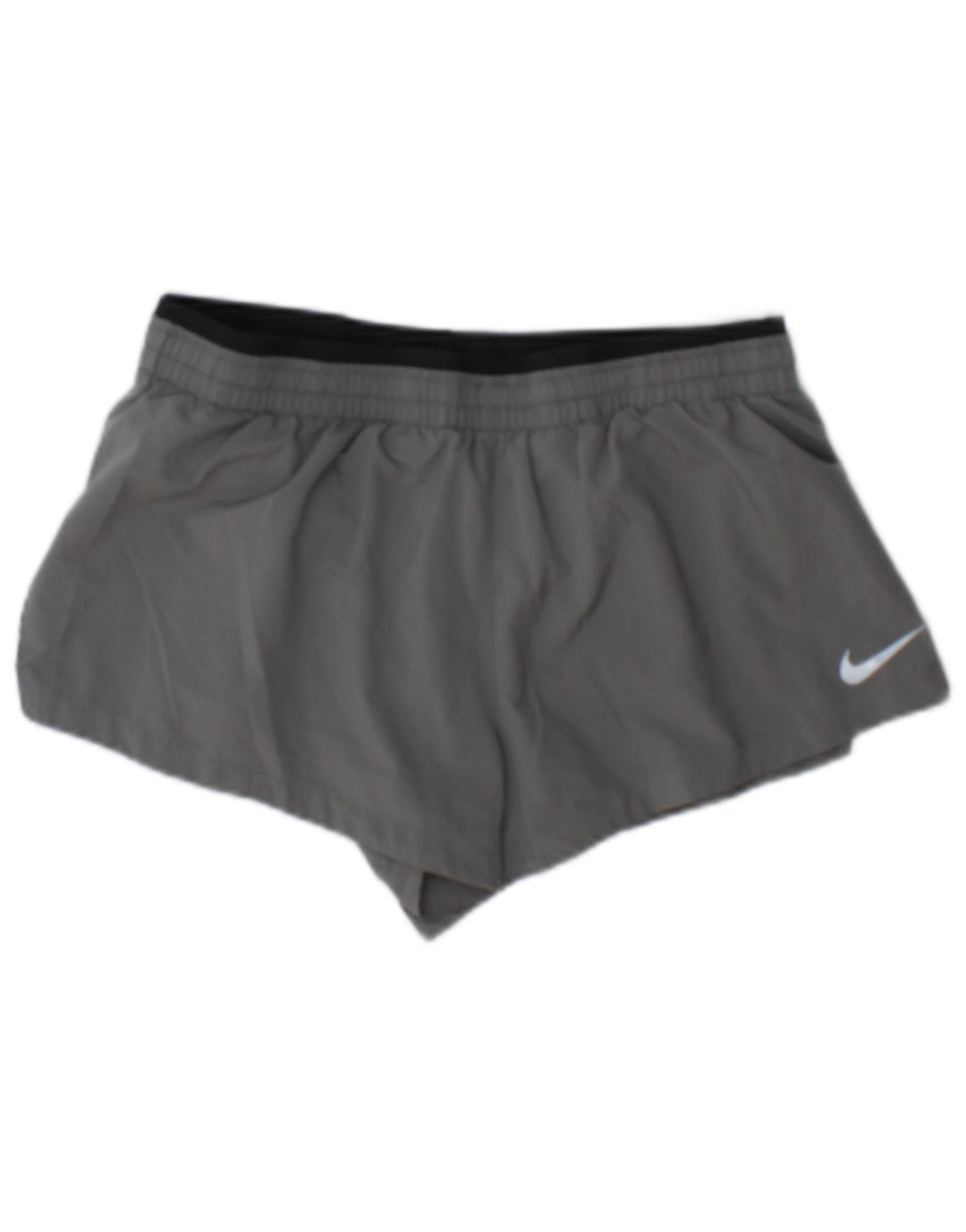Damskie spodenki sportowe Nike Dri Fit UK 10, małe, szare, poliestrowe