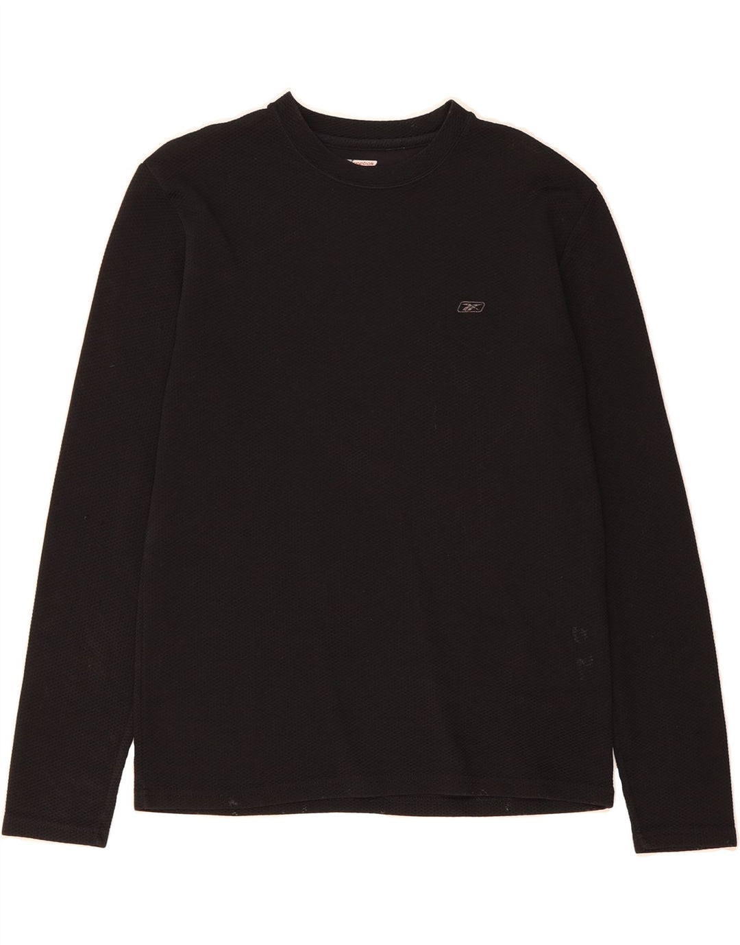 REEBOK Womens Top Long Sleeve UK 14 Medium Black Vintage Reebok and Second-Hand Reebok from Messina Hembry 