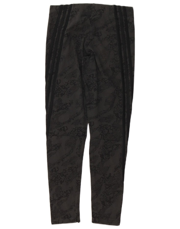 Legginsy damskie Adidas UK 12/14 Średni czarny bawełniany nadruk zwierzęcy