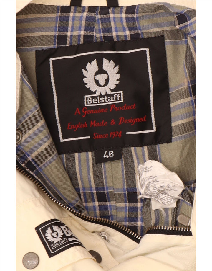 Męska kamizelka narzędziowa BELSTAFF IT 46, mała, z nylonu w kolorze złamanej bieli