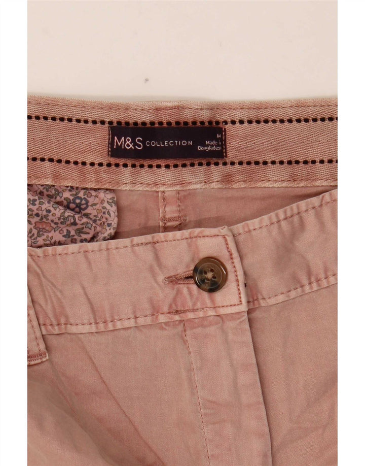 Marks & Spencer Damskie spodenki Chino UK 14, duże, W34, różowe