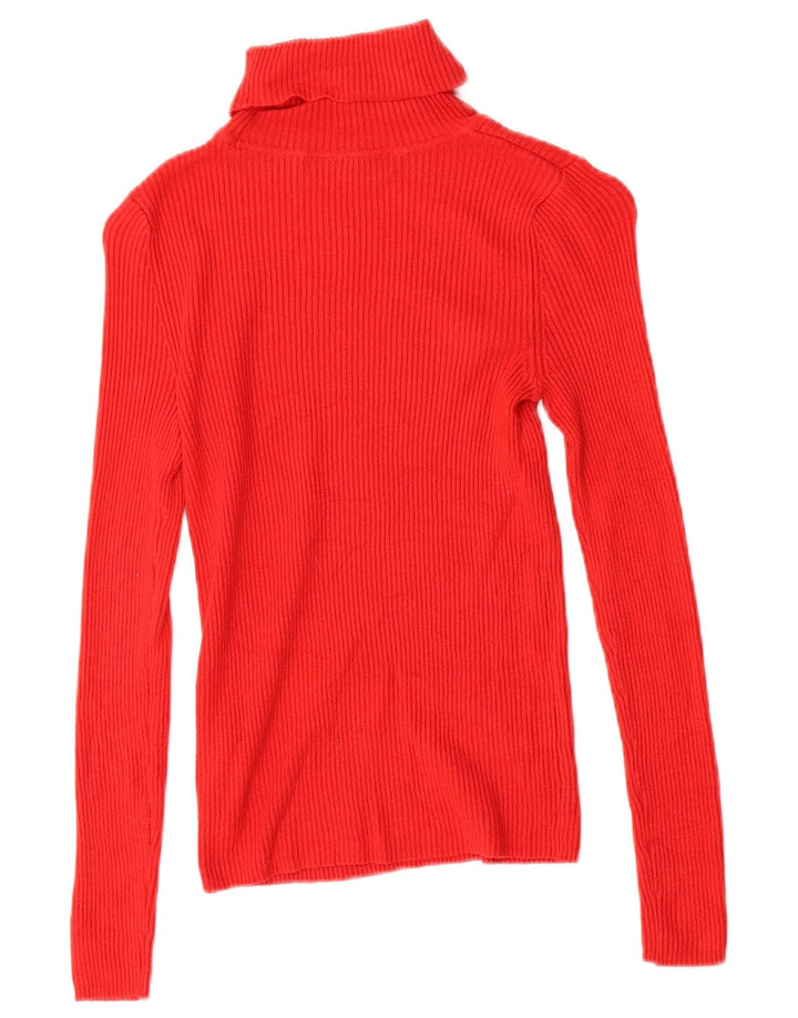 Marks & Spencer Damski top z długim rękawem UK 8 Small, czerwona wiskoza