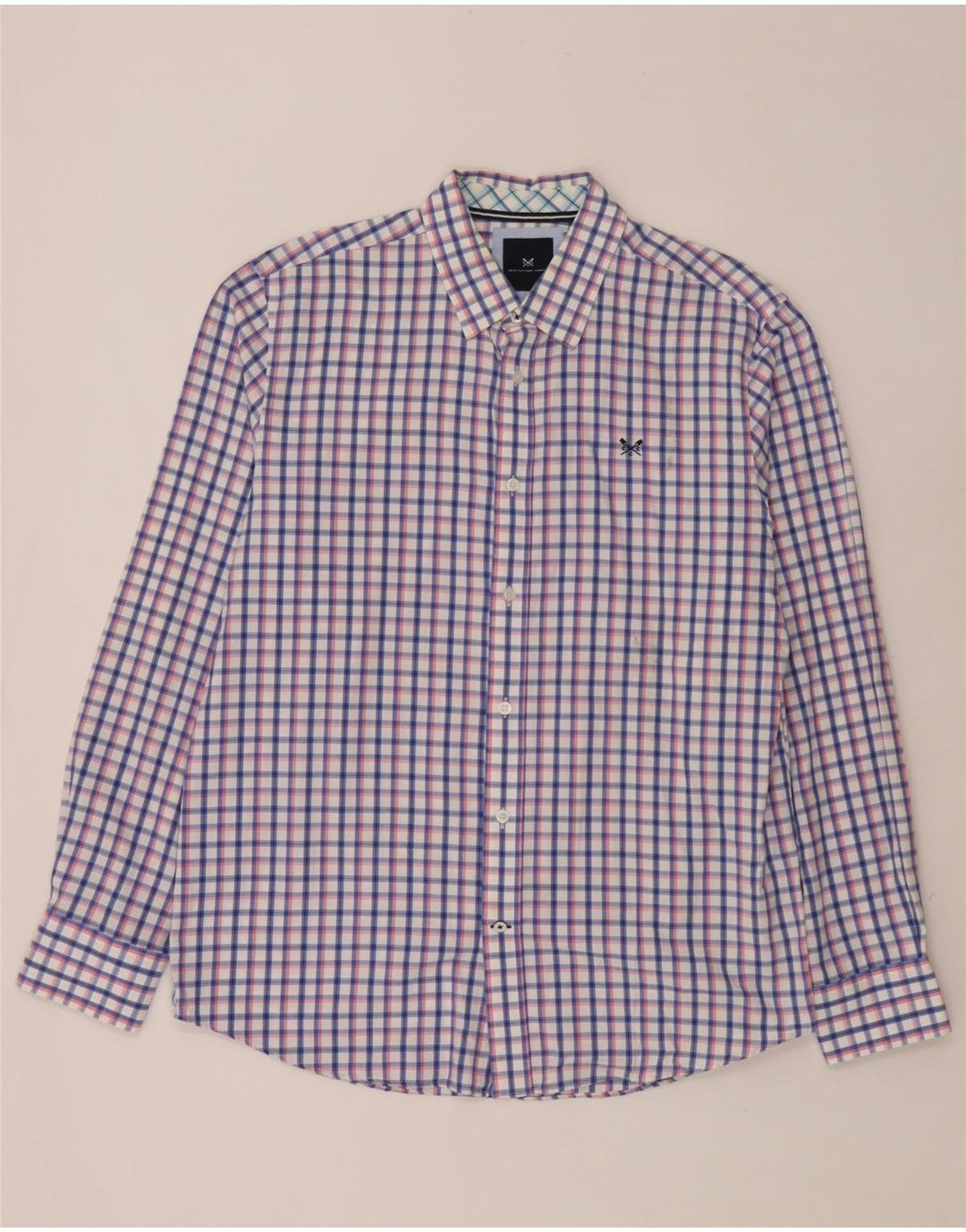 Crew Clothing Męska koszula o klasycznym kroju, w dużą, wielokolorową kratę