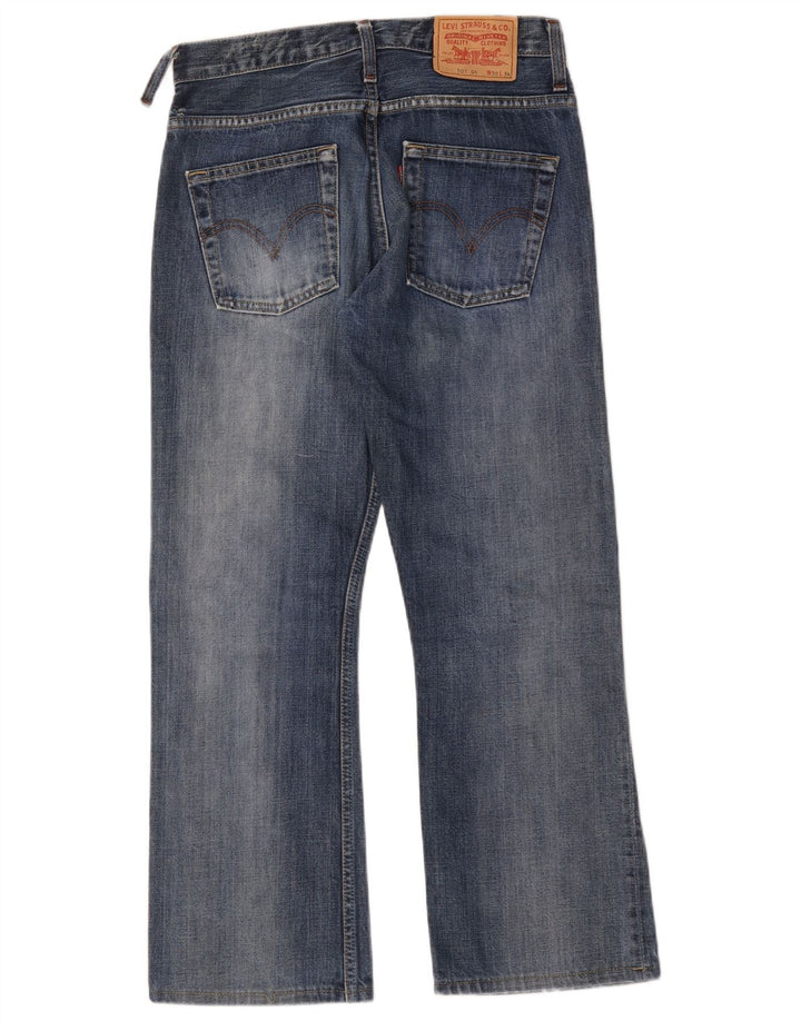 Męskie dżinsy Levi's 507 Bootcut W30 L28 Niebieska bawełna