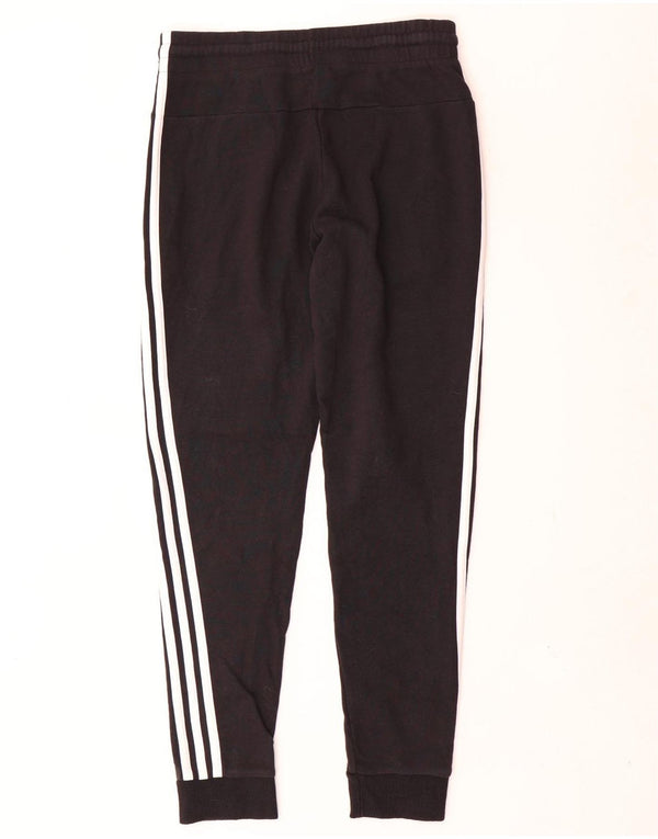 Adidas Womens Tracksuit Trousers Joggers UK 8/10 Small Black Cotton