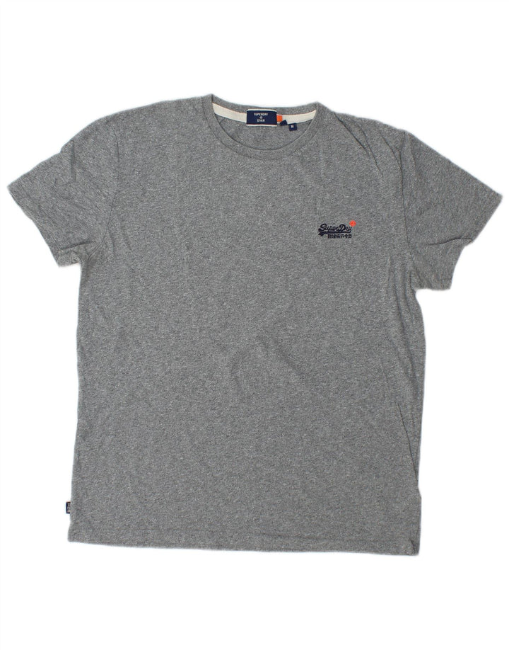 T-shirt damski SUPERDRY Top UK 14, średnioszary, bawełniany