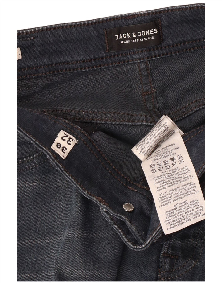 Męskie jeansy JACK & JONES Clark Straight W30 L29 Granatowe, bawełniane
