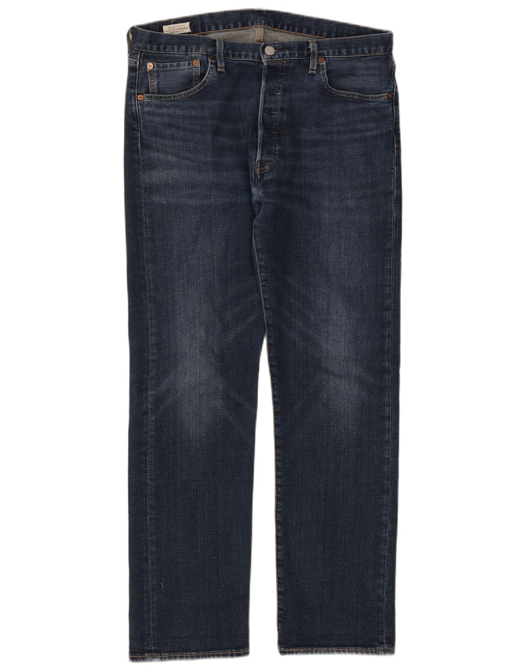 Męskie jeansy Levi's 501 Straight W34 L30 Niebieskie bawełniane