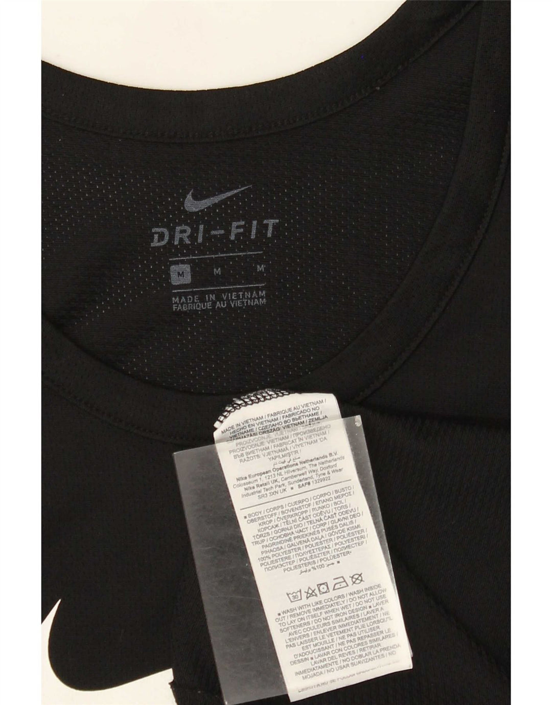Męska kamizelka z grafiką Nike Dri Fit, średni czarny poliester