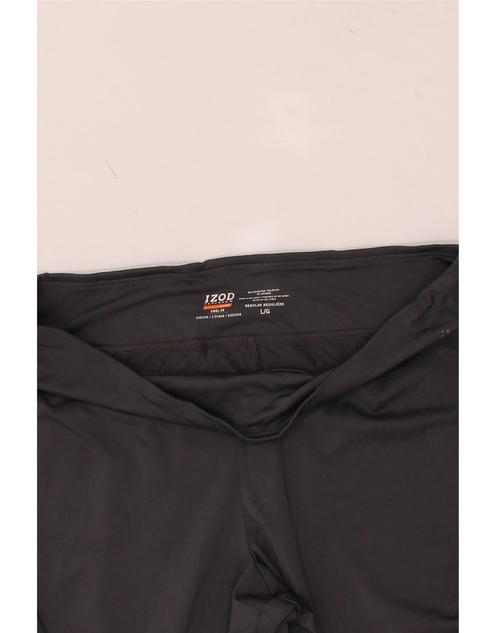 IZOD Womens Tracksuit Trousers UK 16 Large  Grey Polyester Vintage Izod and Second-Hand Izod from Messina Hembry 
