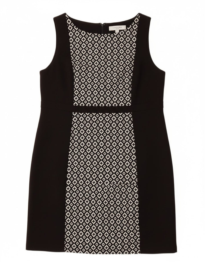 PRINCIPLES Womens Sleeveless Sheath Dress UK 16 Large Black Geometric